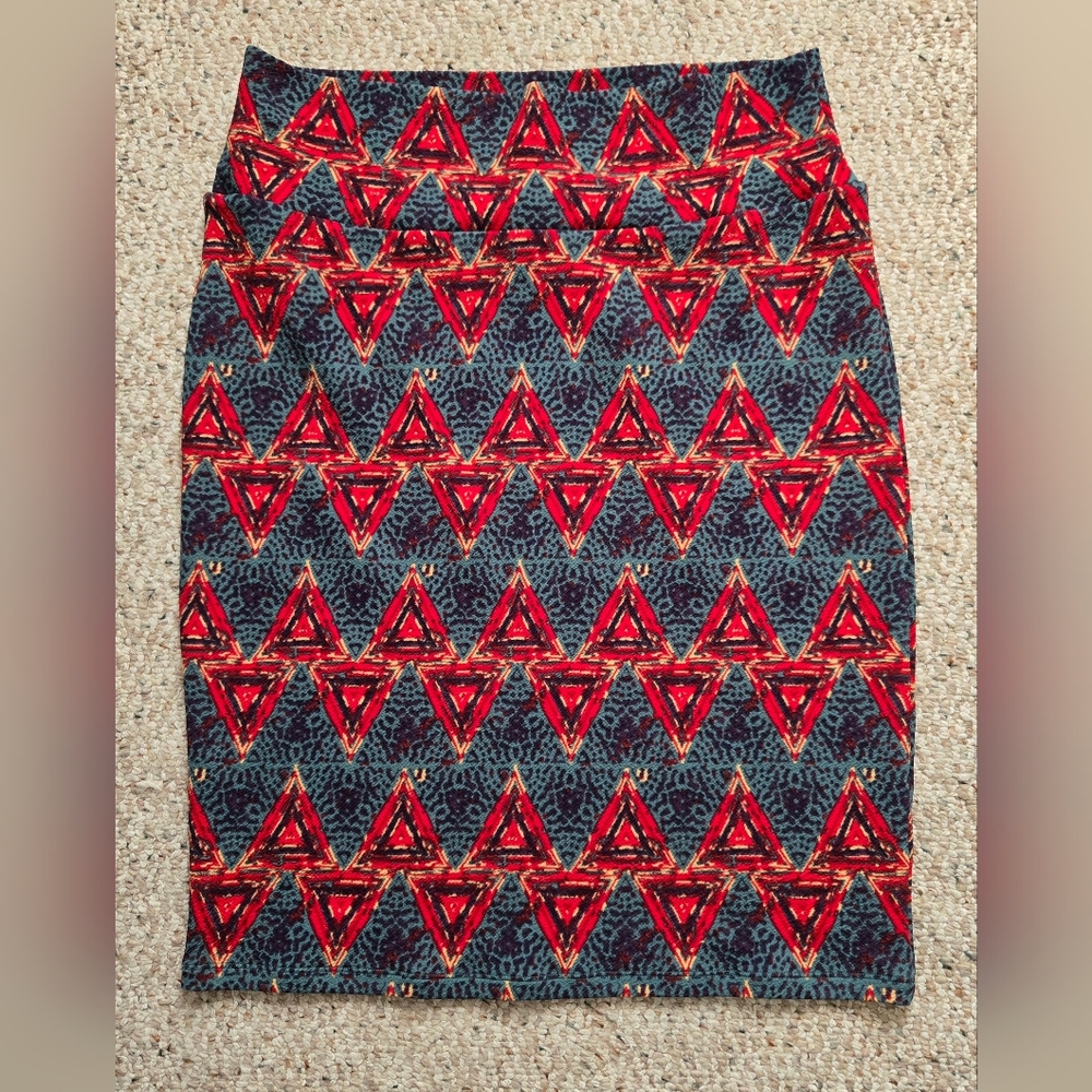 LuLaRoe Geometric Patterned Skirt